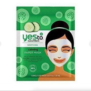 YES TO Cucumber soothing paper mask.